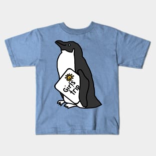 Cute Penguin goes on Girls Trip Kids T-Shirt